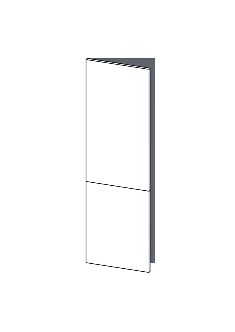 60x200 - Left Hung (Fridge) - Woodgrain - METOD, line drawing