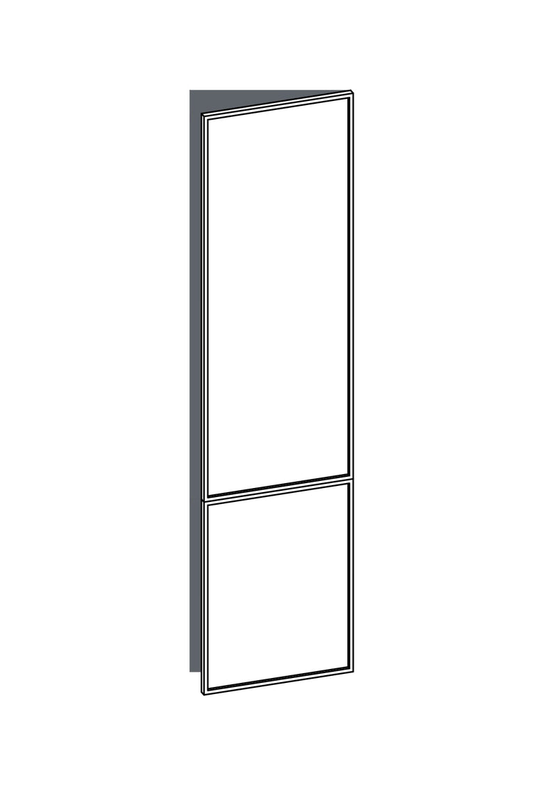 60x240 - Right Hung (Fridge) - Slim Shaker - Unpainted (Raw) - METOD, line drawing