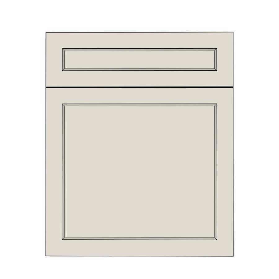 600mm 1 Drawer Panel - French Shaker - Unpainted (Raw) - KABOODLE