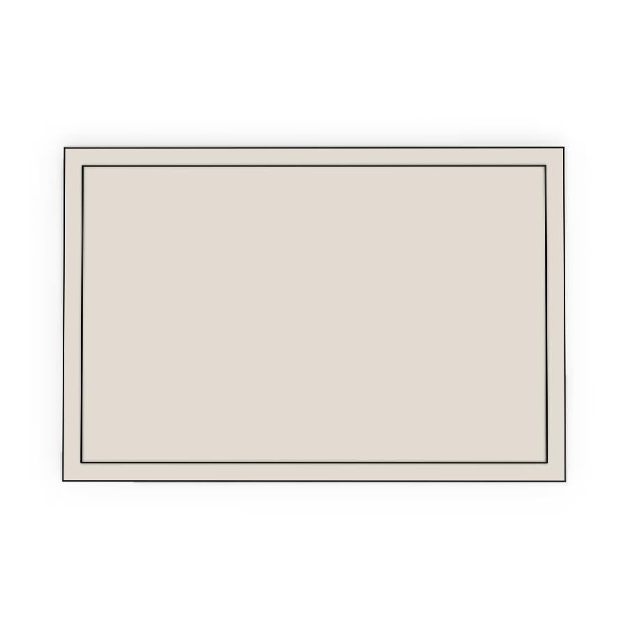 600mm 1 Drawer Panel (597x287mm) - Slim Shaker - Painted (2Pac Poly), line drawing