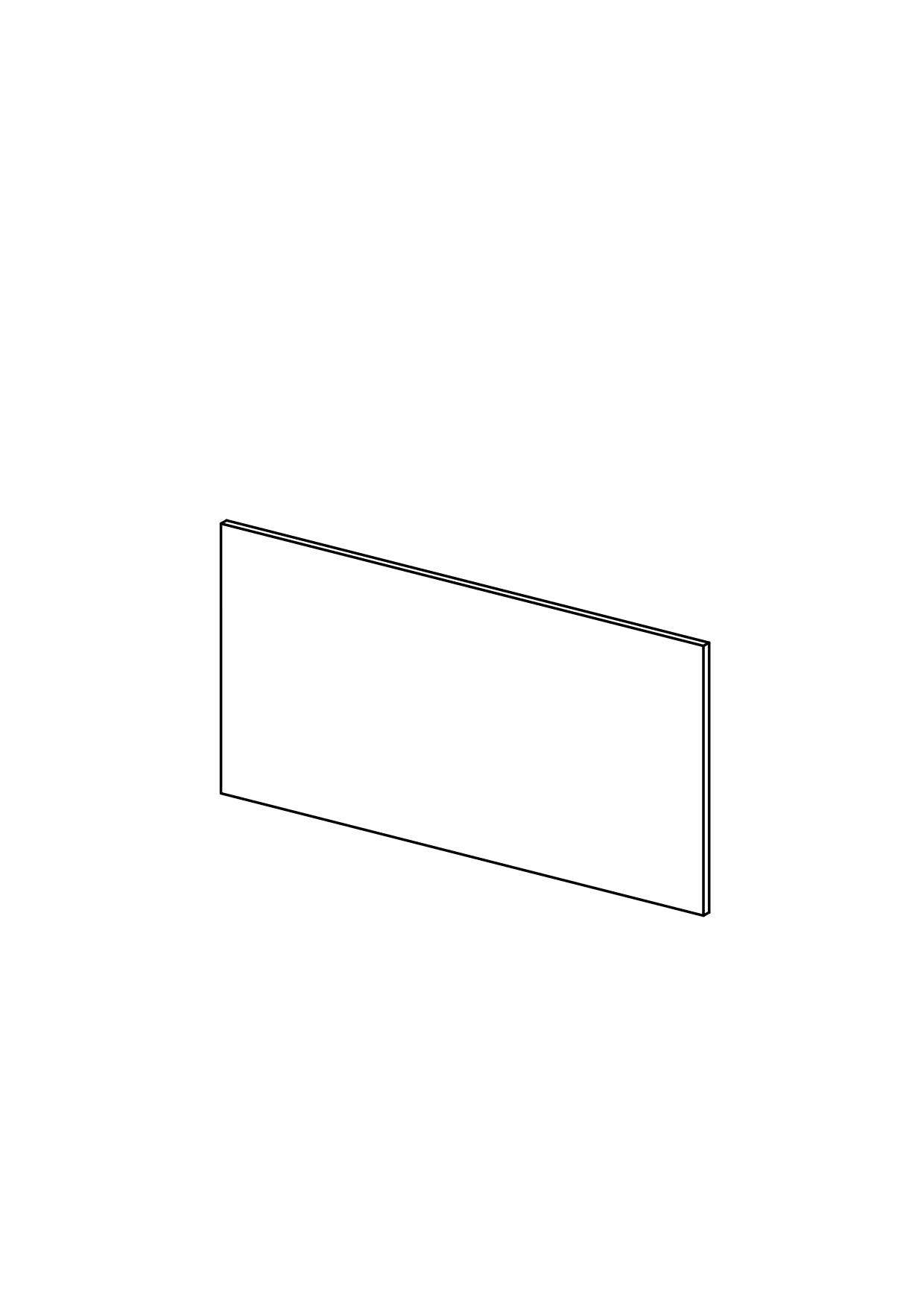 60x30 Drawer - Plain - Unpainted (Raw) - METOD