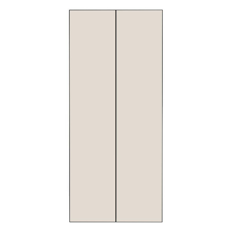 900mm Pantry Doors (2pk) (447x2055mm) - Woodgrain, line drawing