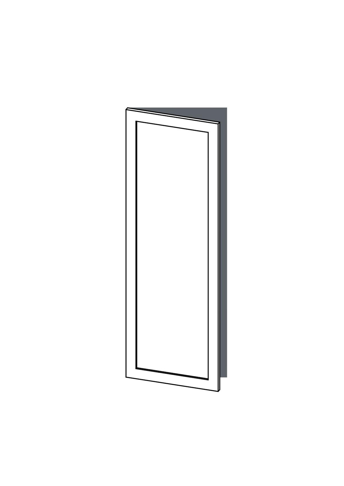 60x180 - Left Hung - Shaker - Unpainted (Raw) - METOD, line drawing
