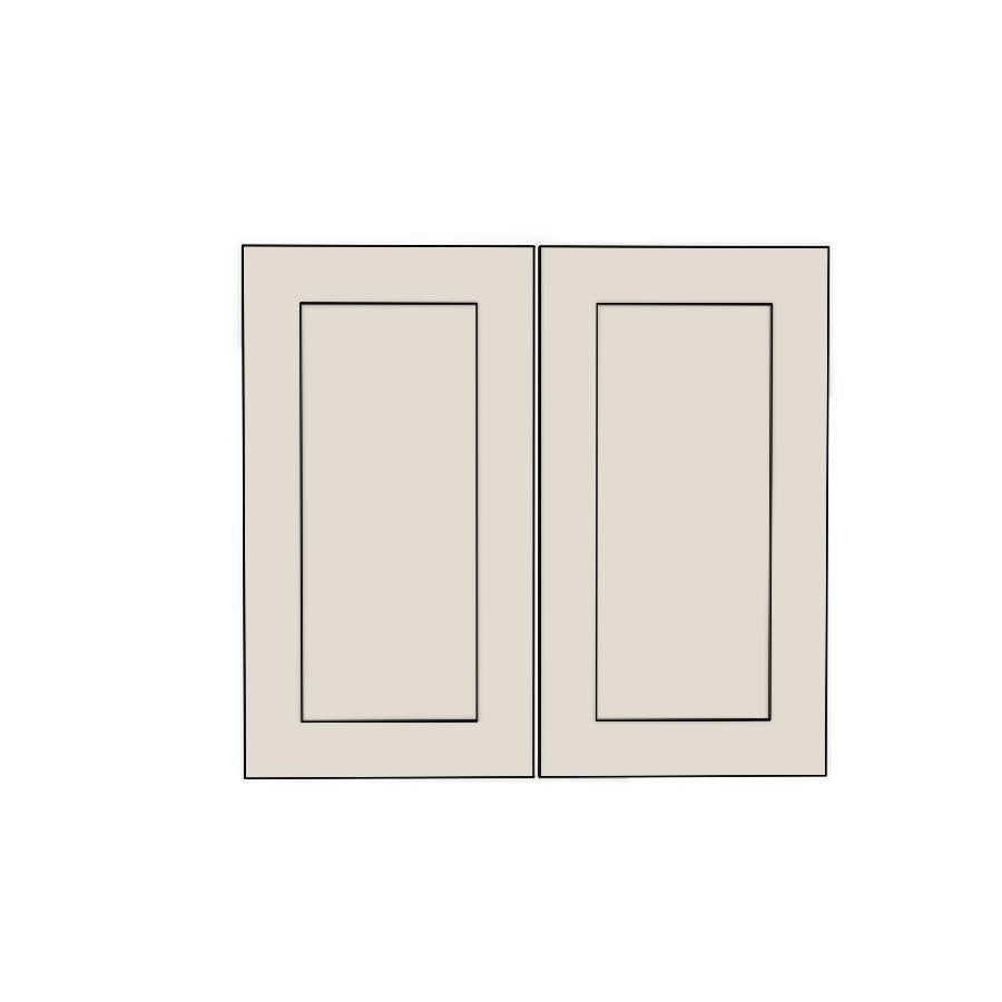 600mm Rangehood Cabinet Doors (2pk) (297x597mm) - Shaker - Unpainted (Raw), line drawing