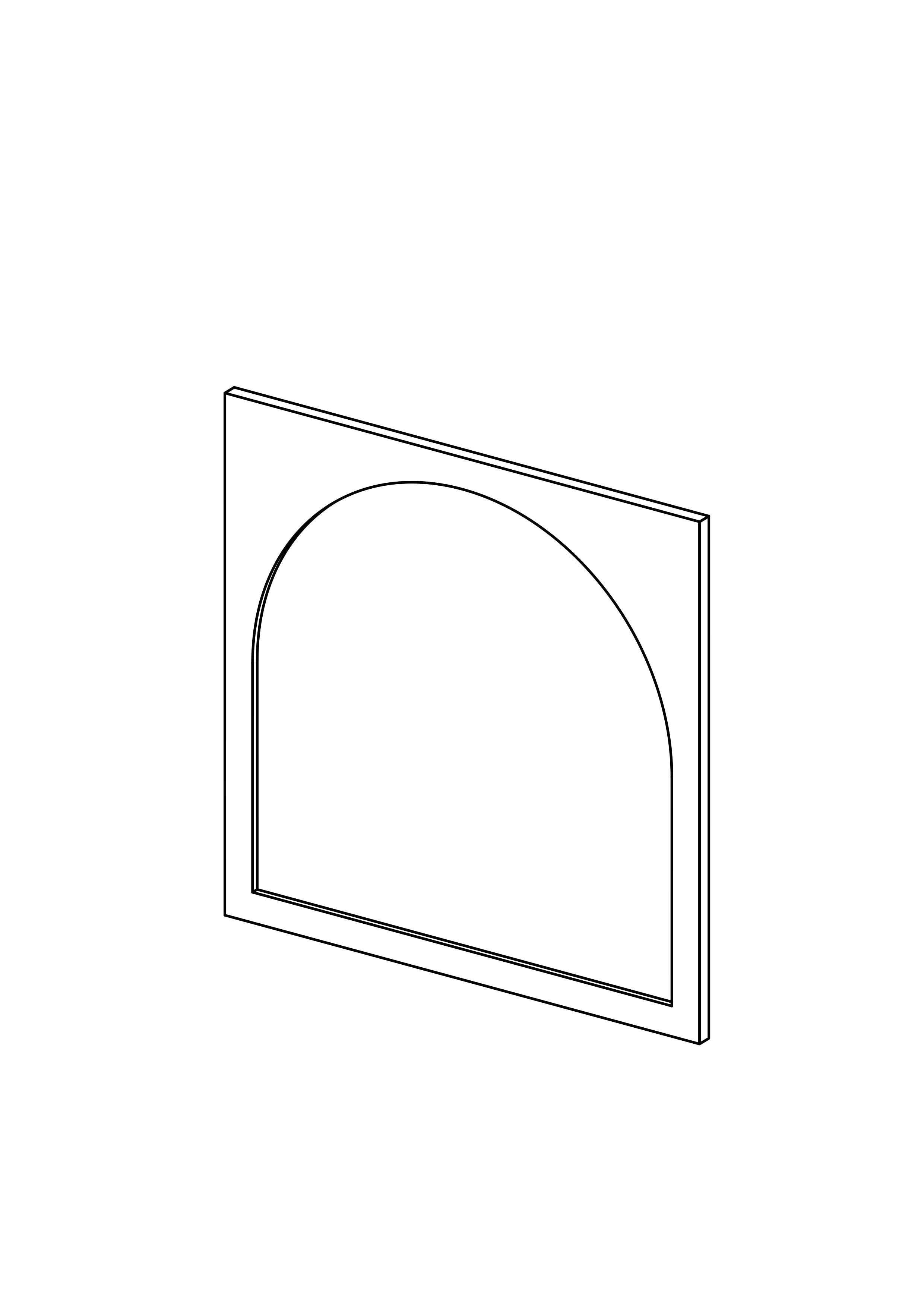 60x60 Drawer - Arch - Painted (2Pac Poly) - METOD
