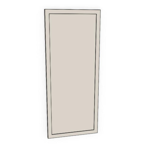 300mm Cabinet Door (297x717mm) - Mini Shaker - Painted (2Pac Poly), line drawing