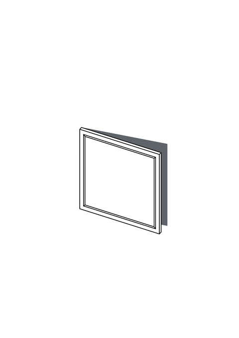 60x64 - Left Hung - French Shaker - Painted (2Pac Poly) - BESTA, line drawing