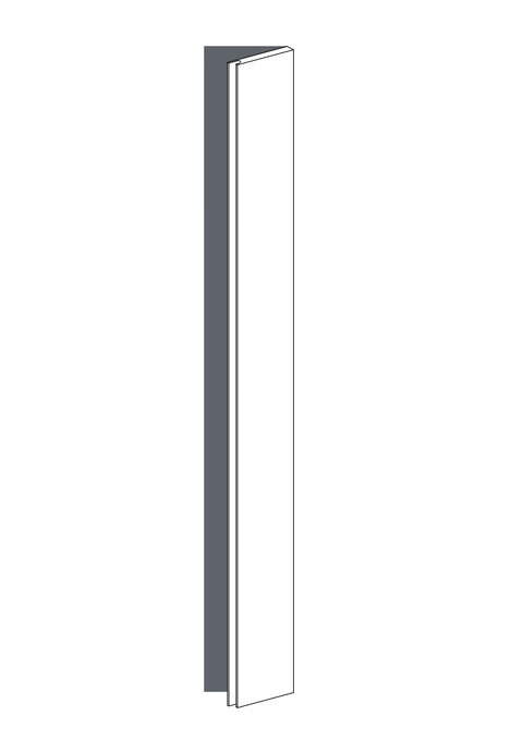 25x235 - Right Hung - Finger Pull- Painted (2Pac Poly) - PAX, line drawing