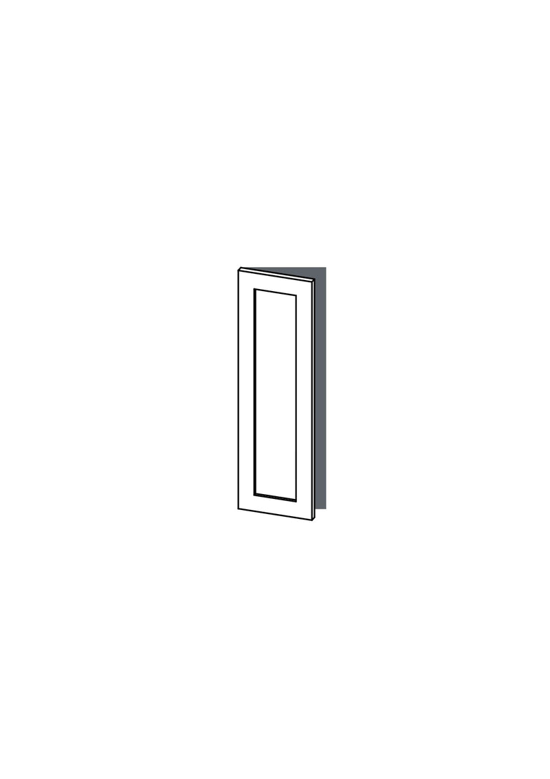 30x100 - Left Hung - Shaker - Unpainted (Raw) - METOD, line drawing