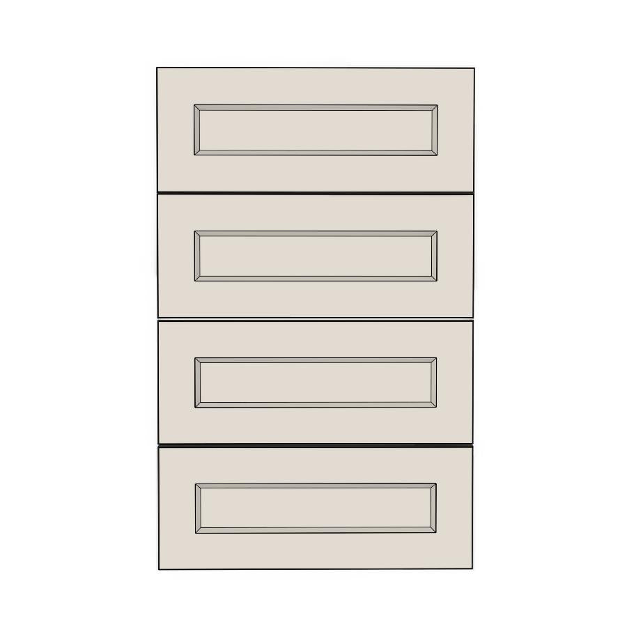450mm 4 Drawer Panels - French Shaker - Unpainted (Raw) - KABOODLE