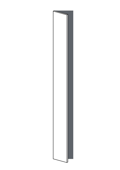 25x235 - Left Hung - Plain - Painted (2Pac Poly) - PAX, line drawing