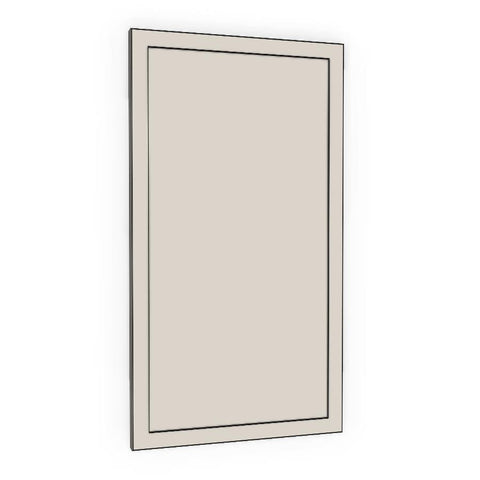 300mm Medium Cabinet Door (297x547mm) - Mini Shaker - Unpainted (Raw), line drawing