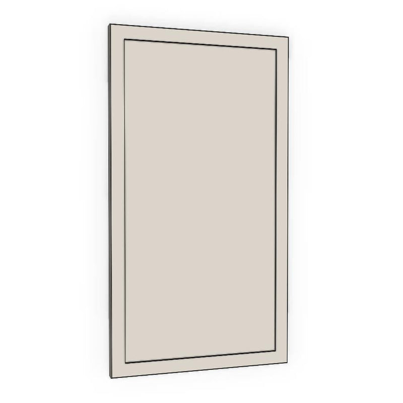 300mm Medium Cabinet Door (297x547mm) - Slim Shaker - Unpainted (Raw), line drawing