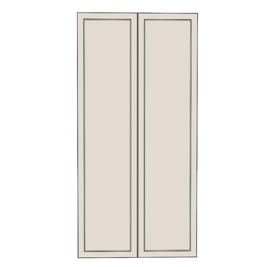 900mm Medium Pantry Doors (2pk) - French Shaker - Unpainted (Raw) - KABOODLE