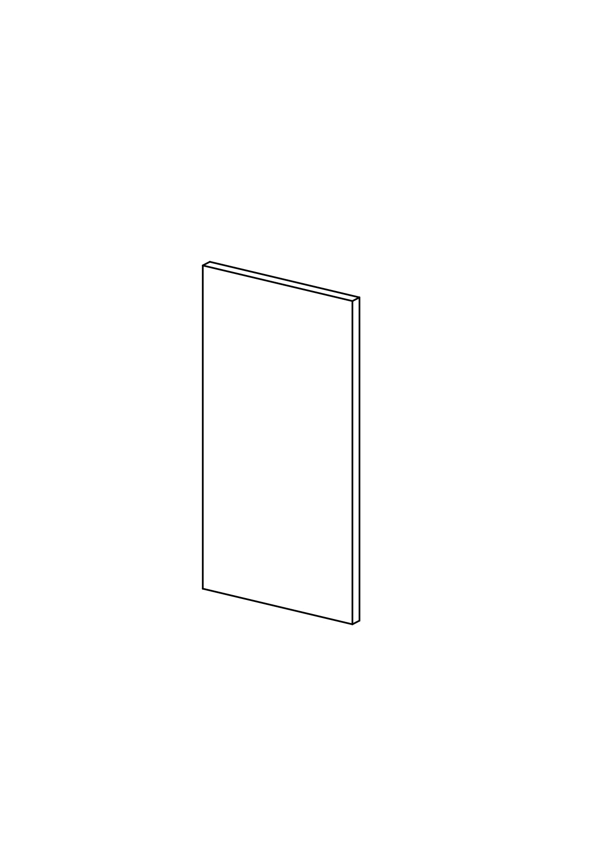 62x120 - Cover Panel - Plain - Unpainted (Raw) - METOD