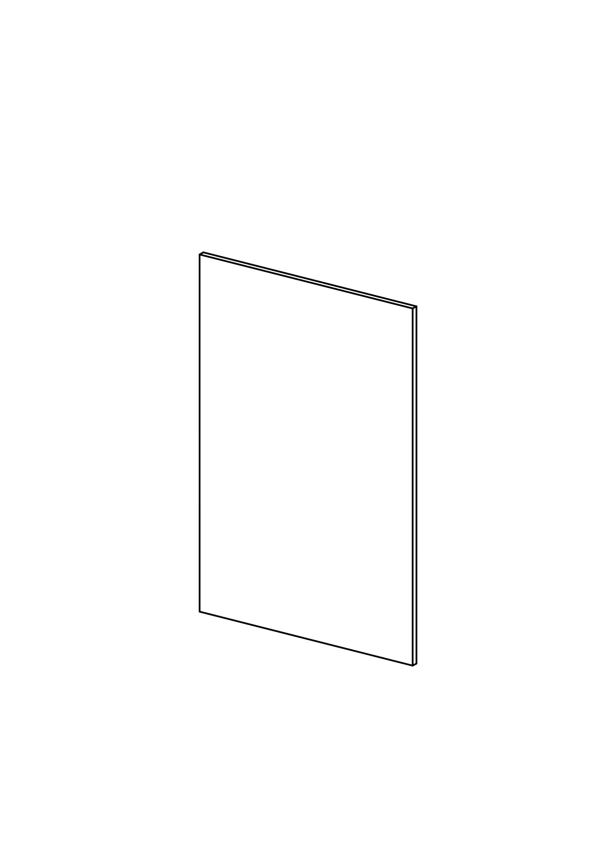 40x60 Drawer - Plain - Unpainted (Raw) - METOD