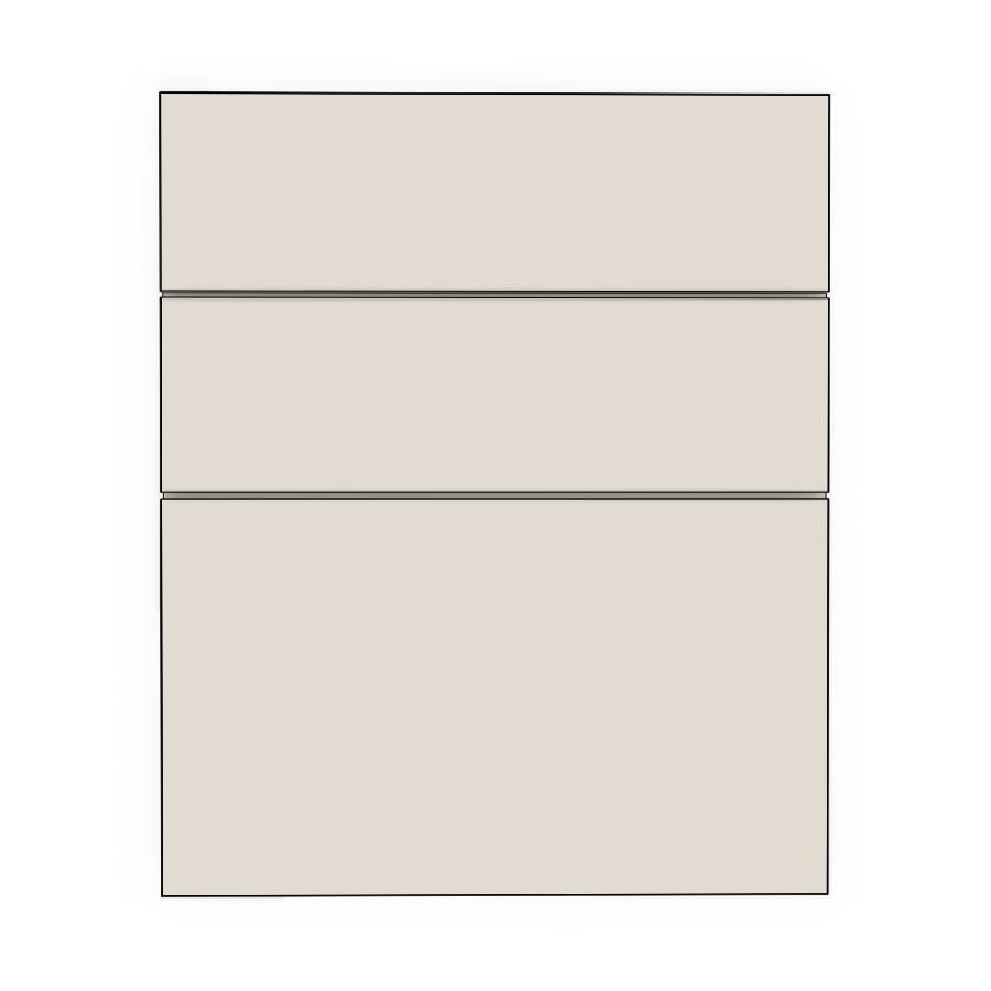 600mm 3 Drawer Panels (597x357mm, 597x177mm) - Polytec - BUNNINGS — made to fit BUNNINGS