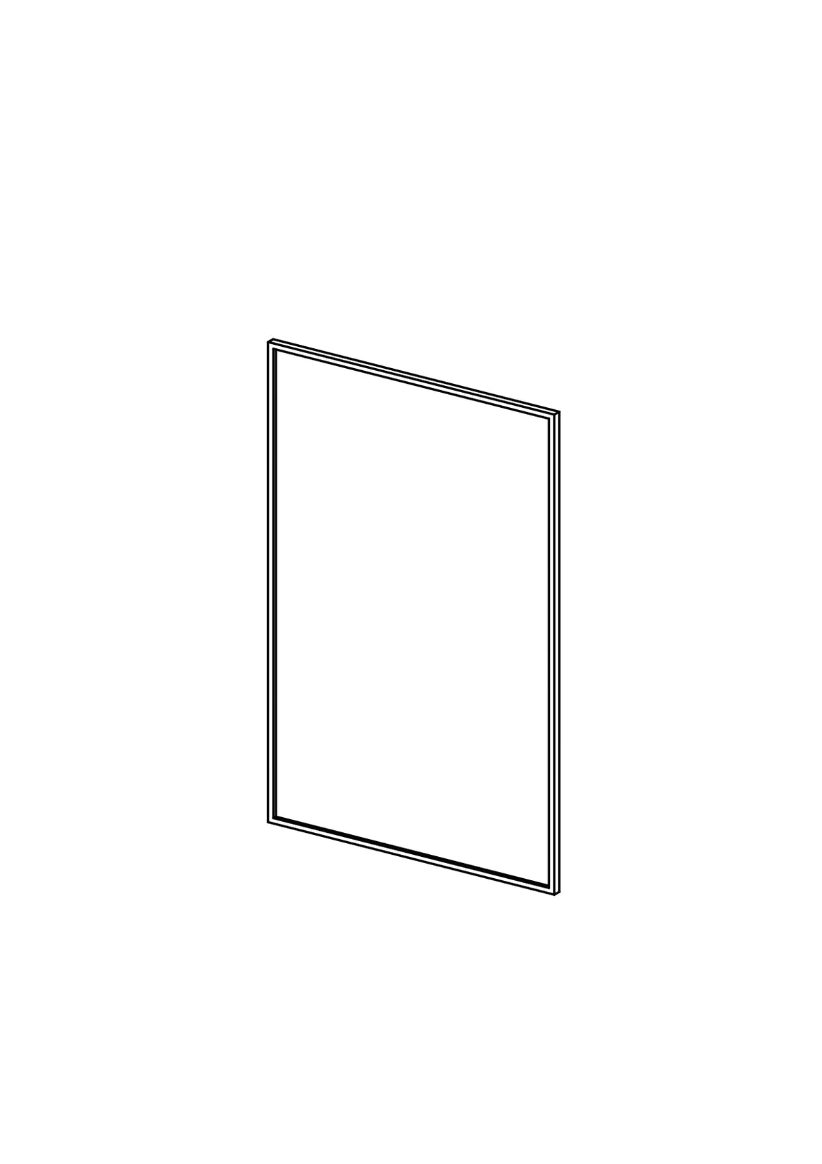 40x60 Drawer - Slim Shaker - Painted (2Pac Poly) - METOD, line drawing