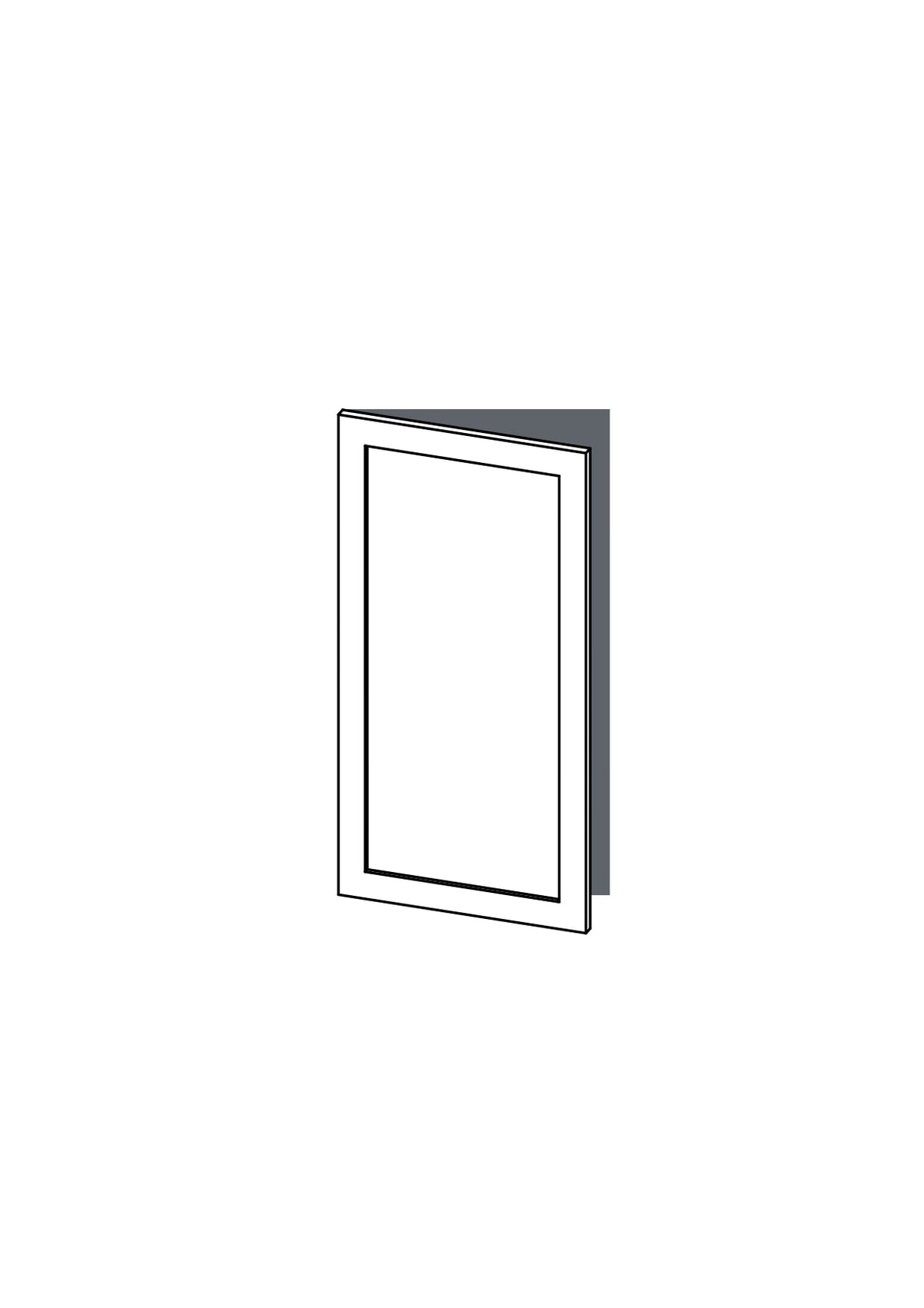 60x120 - Left Hung - Shaker - Painted (2Pac Poly) - METOD, line drawing