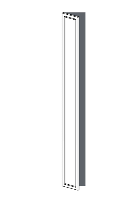 25x235 - Left Hung - French Shaker - Painted (2Pac Poly) - PAX, line drawing