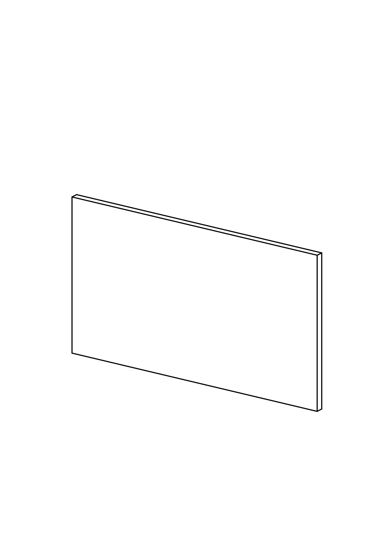 160x90 - Cover Panel - Plain - Timber Veneer - METOD