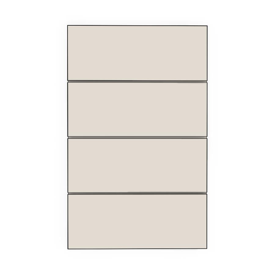 450mm 4 Drawer Panels - Plain - Unpainted (Raw) - KABOODLE