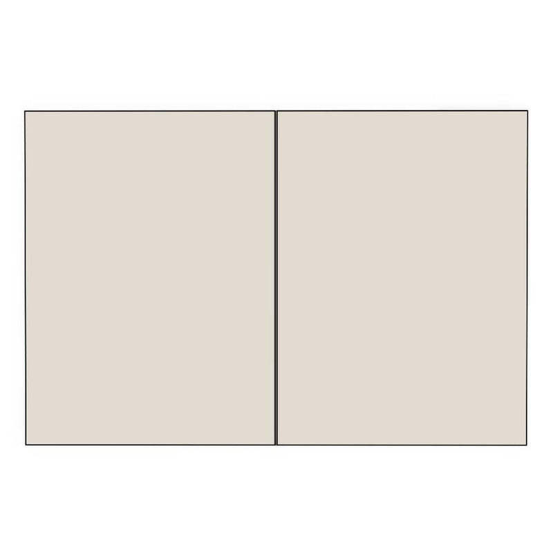 900mm Rangehood Cabinet Doors (2pk) (447x597mm) - Woodgrain, line drawing