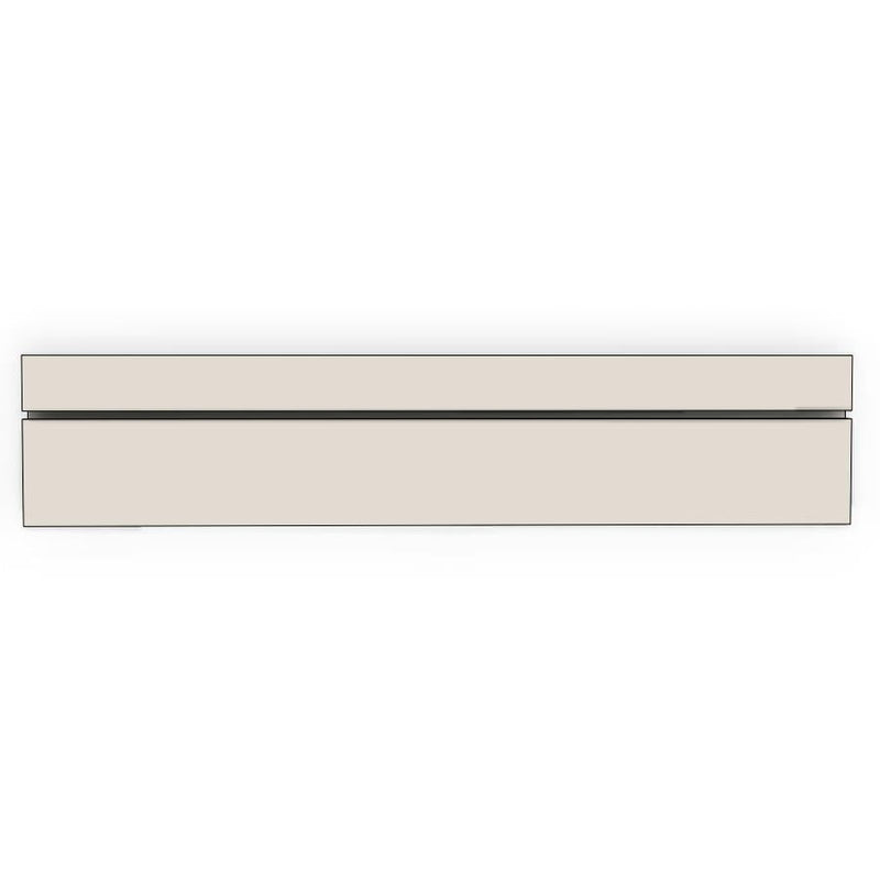 600mm Oven Front Panels (2pk) (600x80mm, 600x43mm) - Woodgrain, line drawing