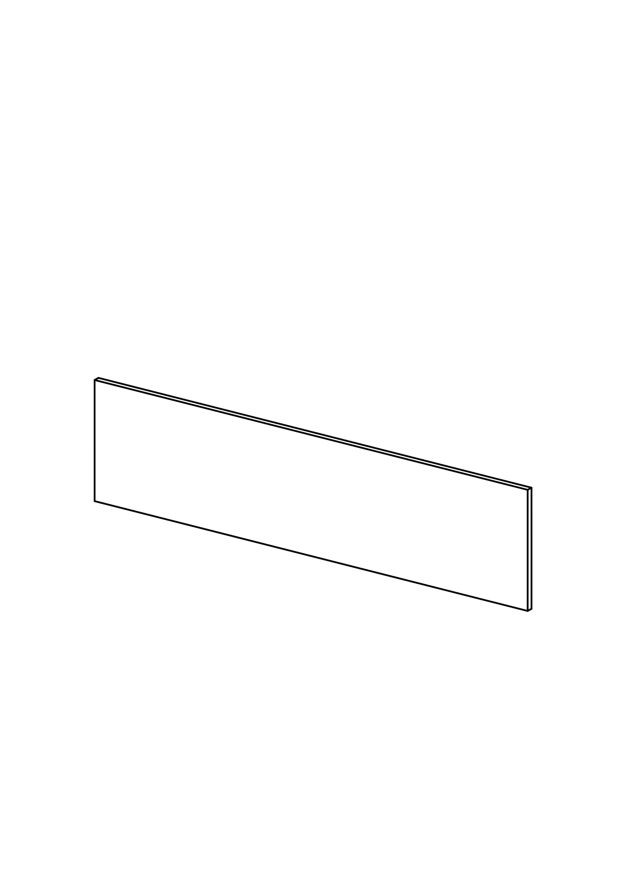80x20 Drawer - Plain - Unpainted (Raw) - METOD