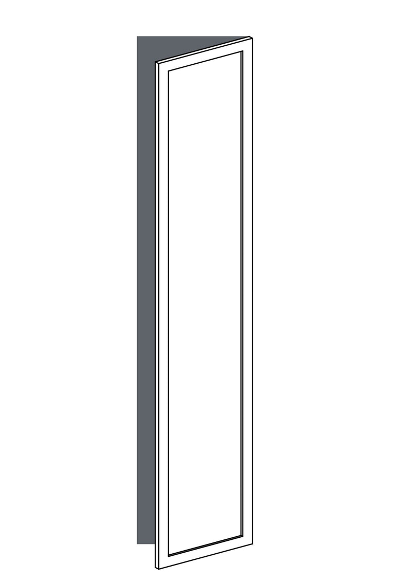 50x235 - Right Hung -  Shaker - Painted (2Pac Poly) - PAX, line drawing
