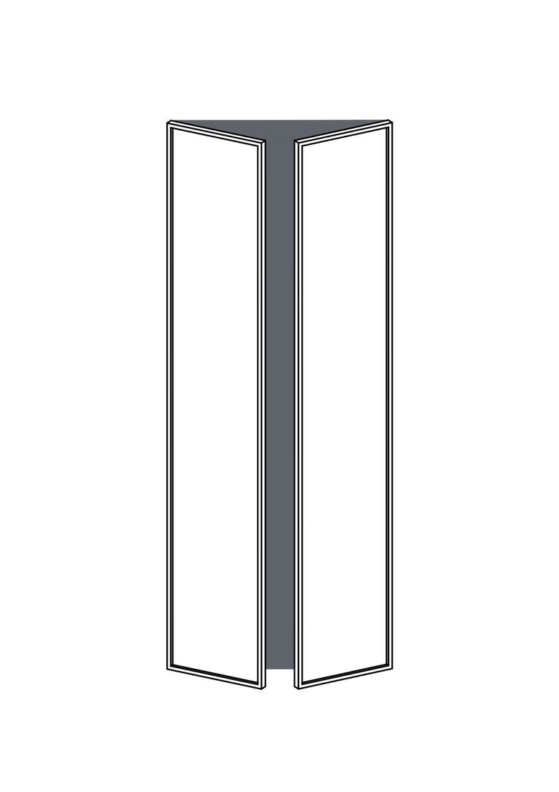 37x200 - Pair - Slim Shaker - Painted (2Pac Poly) - PAX - (To Fit 75cm PAX Frame), line drawing