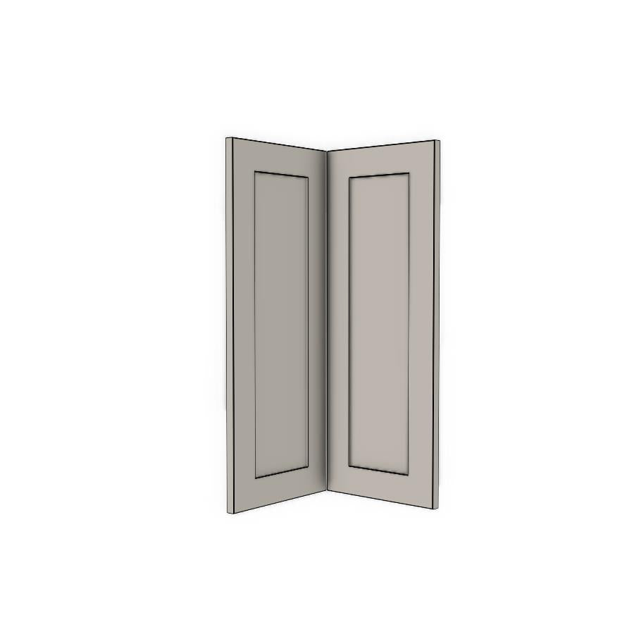 Corner Wall Cabinet Doors (2pk) - Shaker - Painted (2Pac Poly) - KABOODLE