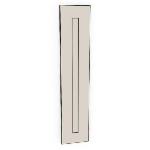 150mm Cabinet Door (147x717mm) - Midi Shaker - Unpainted (Raw), line drawing