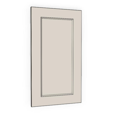 300mm Medium Cabinet Door (297x547mm) - French Shaker - Painted (2Pac Poly), line drawing