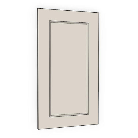 300mm Medium Cabinet Door (297x547mm) - French Shaker - Unpainted (Raw), line drawing
