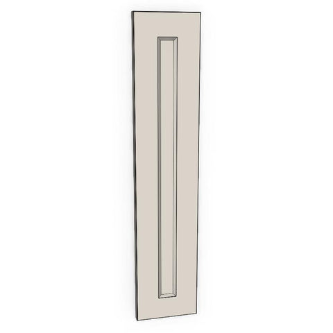 150mm Cabinet Door (147x717mm) - French Shaker - Painted (2Pac Poly), line drawing