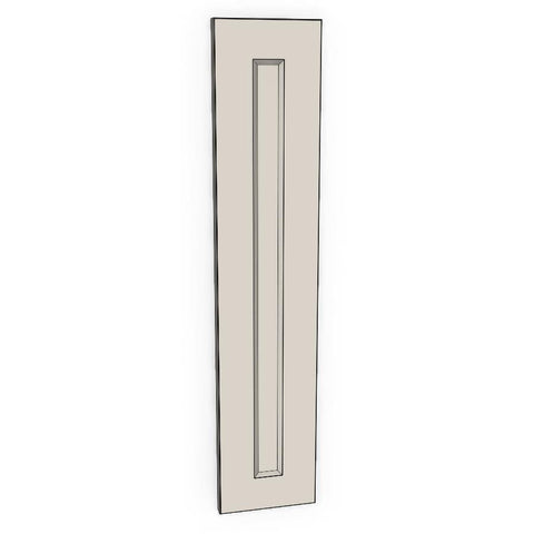 150mm Cabinet Door (147x717mm) - French Shaker - Unpainted (Raw), line drawing