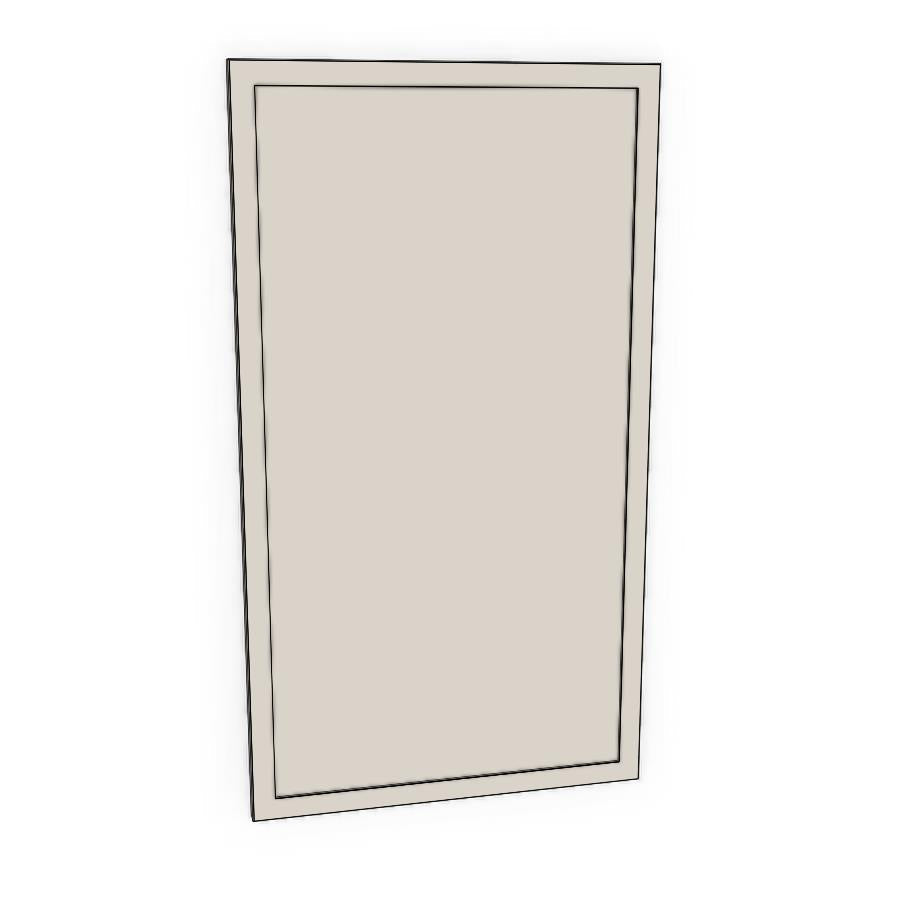 400mm Cabinet Door (397x717mm) - Slim Shaker - Unpainted (Raw), line drawing