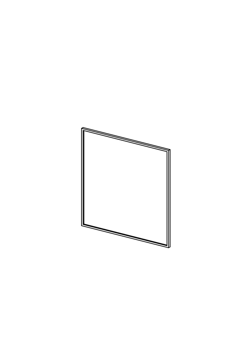 40x40 Drawer - Slim Shaker - Unpainted (Raw) - METOD, line drawing