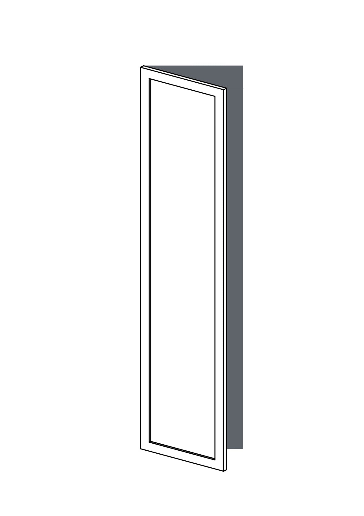 50x200 - Left Hung -  Shaker - Painted (2Pac Poly) - PAX, line drawing