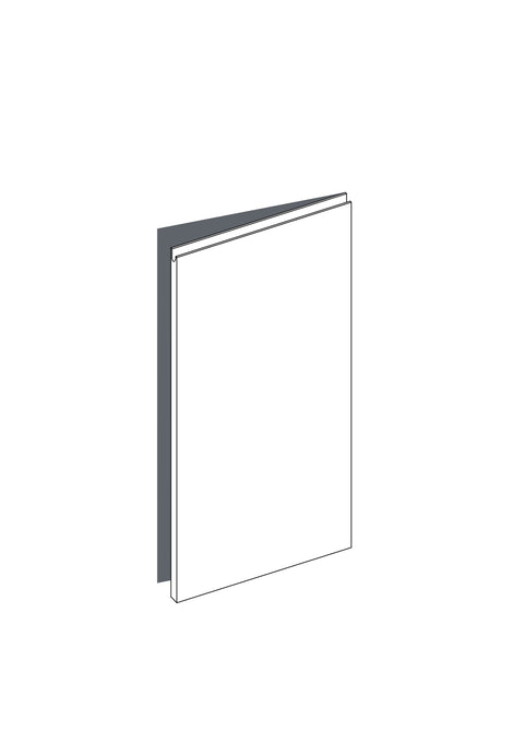 60x128 Right Hung - Finger Pull - Unpainted (Raw) - BESTA, line drawing