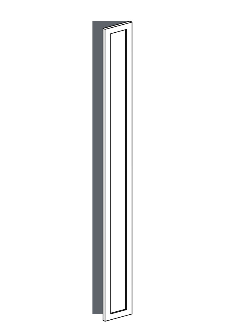 25x235 - Right Hung -  Shaker - Painted (2Pac Poly) - PAX, line drawing