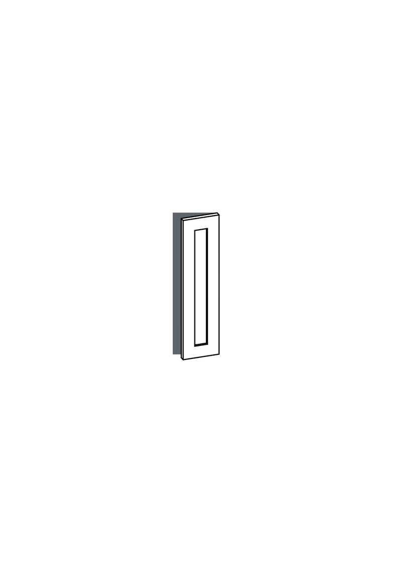 20x80 - Right Hung - Shaker - Unpainted (Raw) - METOD, line drawing