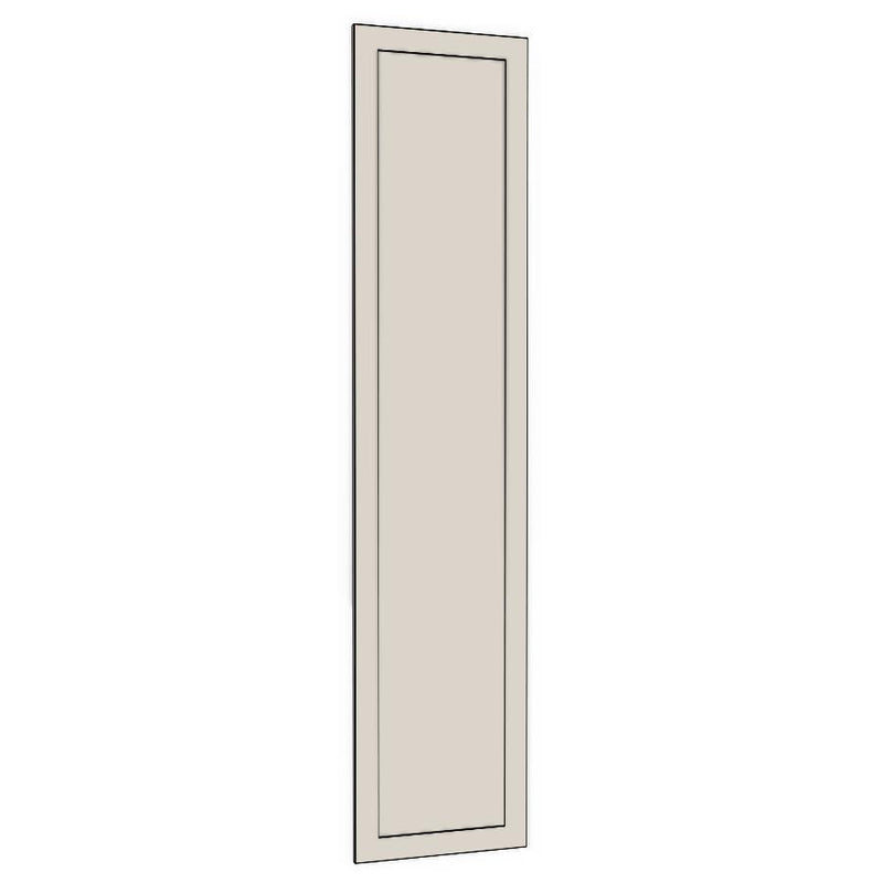 450mm Tall Pantry Door (447x2200mm) - Shaker - Unpainted (Raw), line drawing