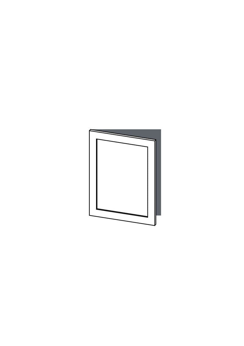 60x80 - Left Hung - Shaker - Painted (2Pac Poly) - METOD, line drawing