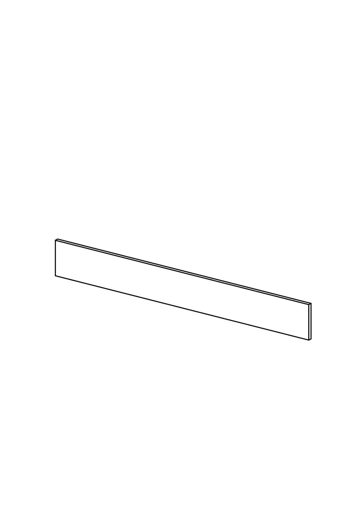 80x10 Drawer - Woodgrain- METOD, line drawing