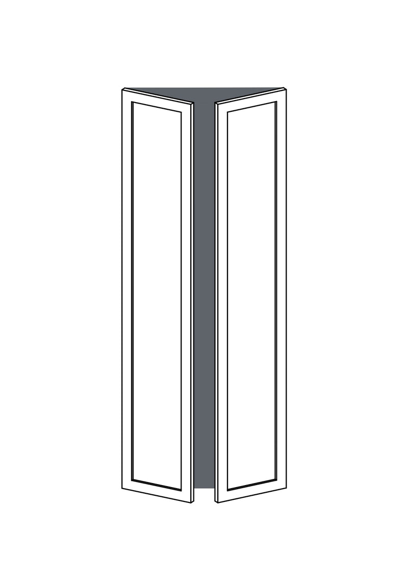 37x200 - Pair - Shaker - Unpainted (Raw) -  PAX - (To Fit 75cm PAX Frame), line drawing