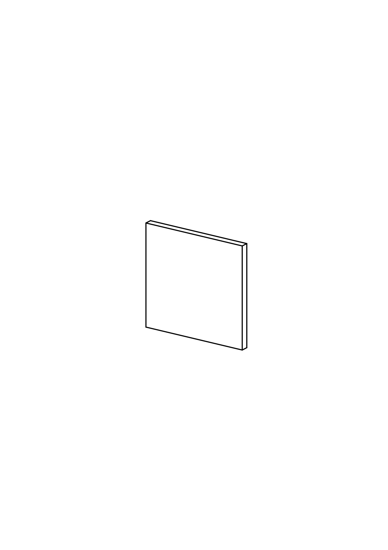 62x60 - Cover Panel - Plain - Unpainted (Raw) - METOD