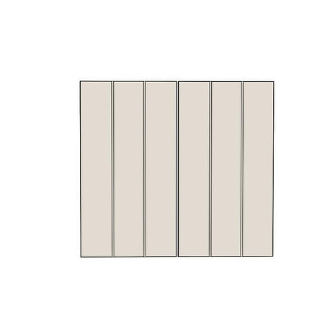 600mm Medium Rangehood Doors (2pk) (297x547mm) - Coastal - Unpainted (Raw), line drawing