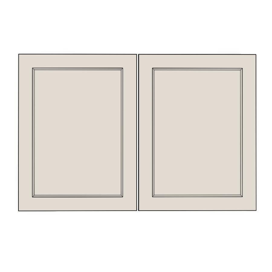 900mm Medium Rangehood Doors (2pk) - French Shaker - Painted (2Pac Poly) - KABOODLE